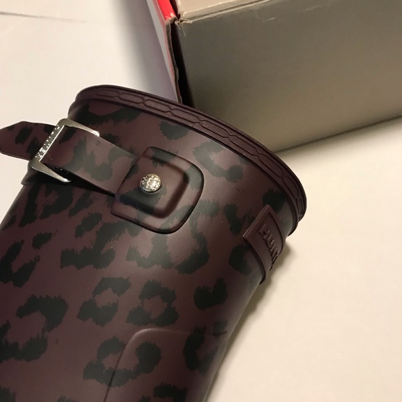 Hunter Refined Hybrid Print Short Rain Boots Sz 9 - Picture 6 of 8